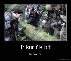 Ir kur čia blt - ta šiaurė?