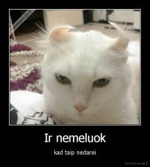Ir nemeluok - kad taip nedarei