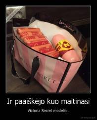 Ir paaiškėjo kuo maitinasi - Victoria Secret modeliai.