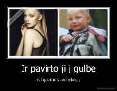 Ir pavirto ji į gulbę - iš bjauraus ančiuko...