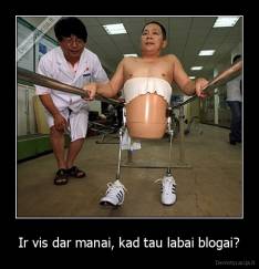 Ir vis dar manai, kad tau labai blogai? - 