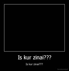 Is kur zinai??? - Is kur zinai???