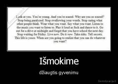 Išmokime - džiaugtis gyvenimu