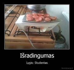 Išradingumas - Lygis: Studentas