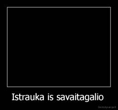 Istrauka is savaitagalio  - 