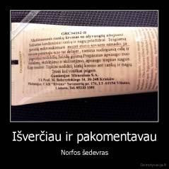 Išverčiau ir pakomentavau - Norfos šedevras
