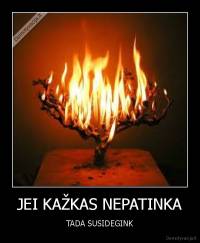 JEI KAŽKAS NEPATINKA - TADA SUSIDEGINK
