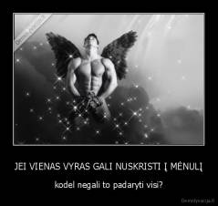 JEI VIENAS VYRAS GALI NUSKRISTI Į MĖNULĮ - kodel negali to padaryti visi?