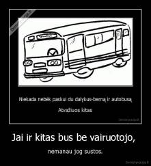 Jai ir kitas bus be vairuotojo,  - nemanau jog sustos.
