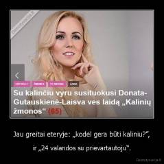 Jau greitai eteryje: „kodėl gera būti kaliniu?”, - ir „24 valandos su prievartautoju“.