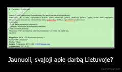 Jaunuoli, svajoji apie darbą Lietuvoje? - 