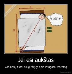 Jei esi aukštas - Vadinasi, tikrai esi girdėjęs apie Pitagoro teoremą