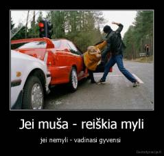 Jei muša - reiškia myli - jei nemyli - vadinasi gyvensi 
