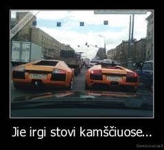 Jie irgi stovi kamščiuose... - 