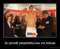 Jis parodė pasipūteliui,kas yra boksas - 