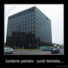 Juodame pastate - juodi darbeliai... - 