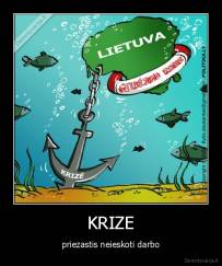KRIZE - priezastis neieskoti darbo