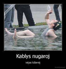 Kablys nugaroj - vėjas kišenėj