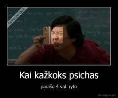Kai kažkoks psichas - parašo 4 val. ryto