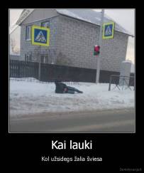 Kai lauki - Kol užsidegs žalia šviesa