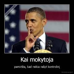 Kai mokytoja - pamiršta, kad reikia rašyt kontrolinį