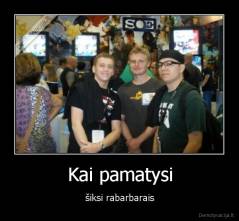 Kai pamatysi - šiksi rabarbarais