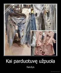 Kai parduotuvę užpuola - Kandys