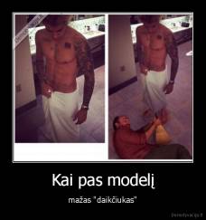 Kai pas modelį - mažas "daikčiukas"