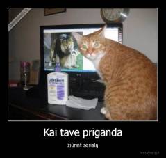 Kai tave priganda - žiūrint serialą