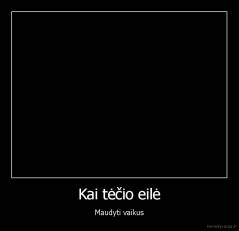 Kai tėčio eilė - Maudyti vaikus
