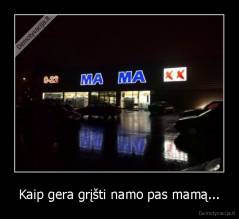 Kaip gera grįšti namo pas mamą... - 