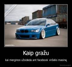 Kaip gražu - kai merginos užsideda ant facebook viršelio masiną