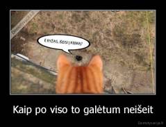 Kaip po viso to galėtum neišeit - 