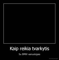 Kaip reikia tvarkytis - Su BMW vairuotojais