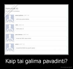 Kaip tai galima pavadinti? - 