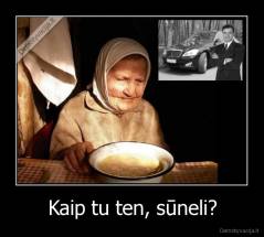 Kaip tu ten, sūneli? - 