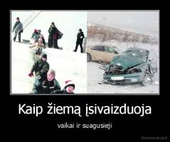 Kaip žiemą įsivaizduoja - vaikai ir suagusieji