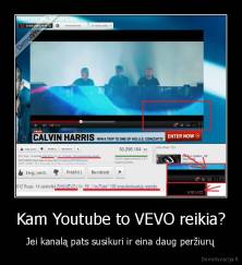 Kam Youtube to VEVO reikia? - Jei kanalą pats susikuri ir eina daug peržiurų