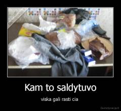 Kam to saldytuvo - viska gali rasti cia 