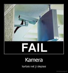 Kamera - kartais net ji slepiasi