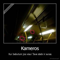Kameros - Kur bebutum jos visur Tave stebi ir suras