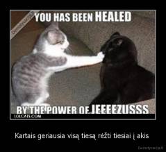 Kartais geriausia visą tiesą rėžti tiesiai į akis  - 