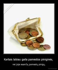 Kartais labiau gaila pamestos piniginės,  - nei joje esančių pamestų pinigų.