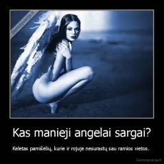 Kas manieji angelai sargai? - Keletas pamišėlių, kurie ir rojuje nesurastų sau ramios vietos. 