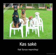 Kas sakė - Kad šunys neprotingi