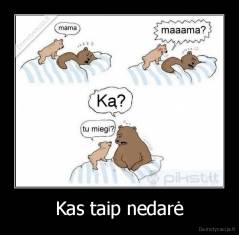 Kas taip nedarė - 