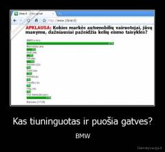 Kas tiuninguotas ir puošia gatves? - BMW