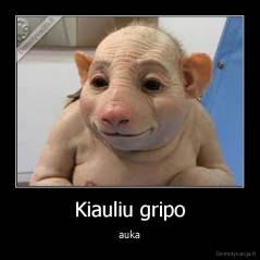 Kiauliu gripo - auka