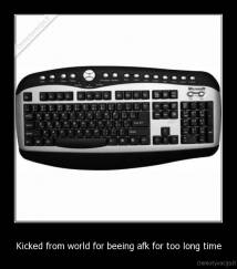 Kicked from world for beeing afk for too long time - 