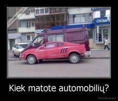 Kiek matote automobilių? - 